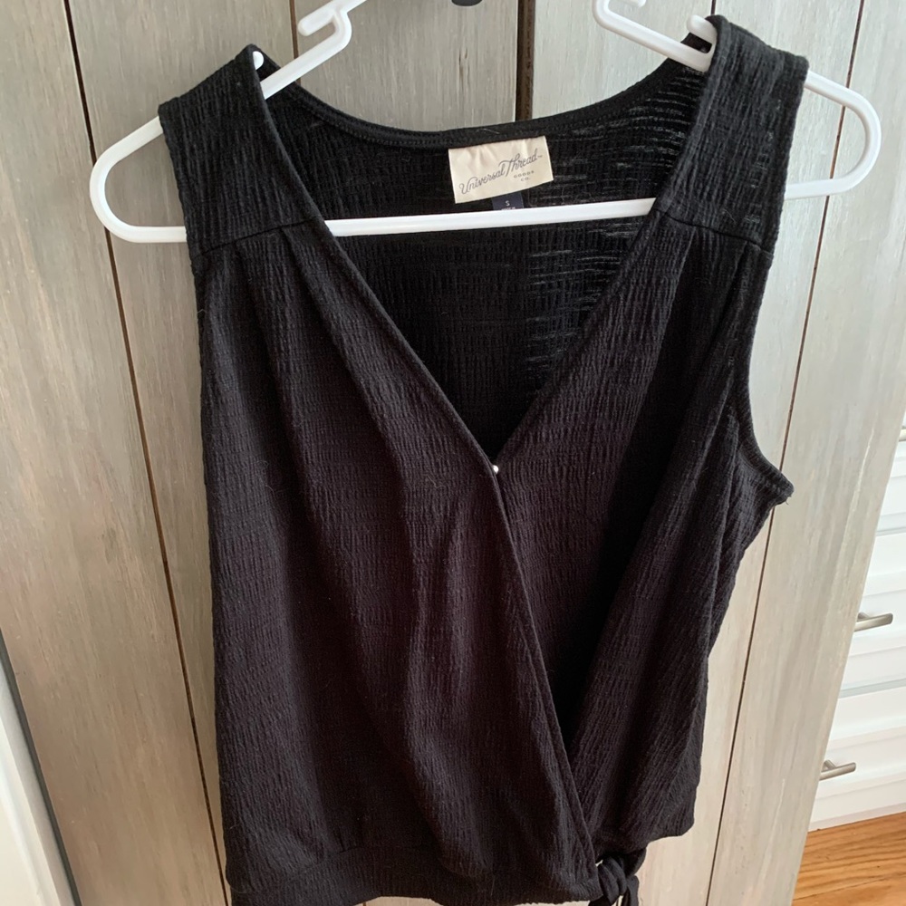 black tank top